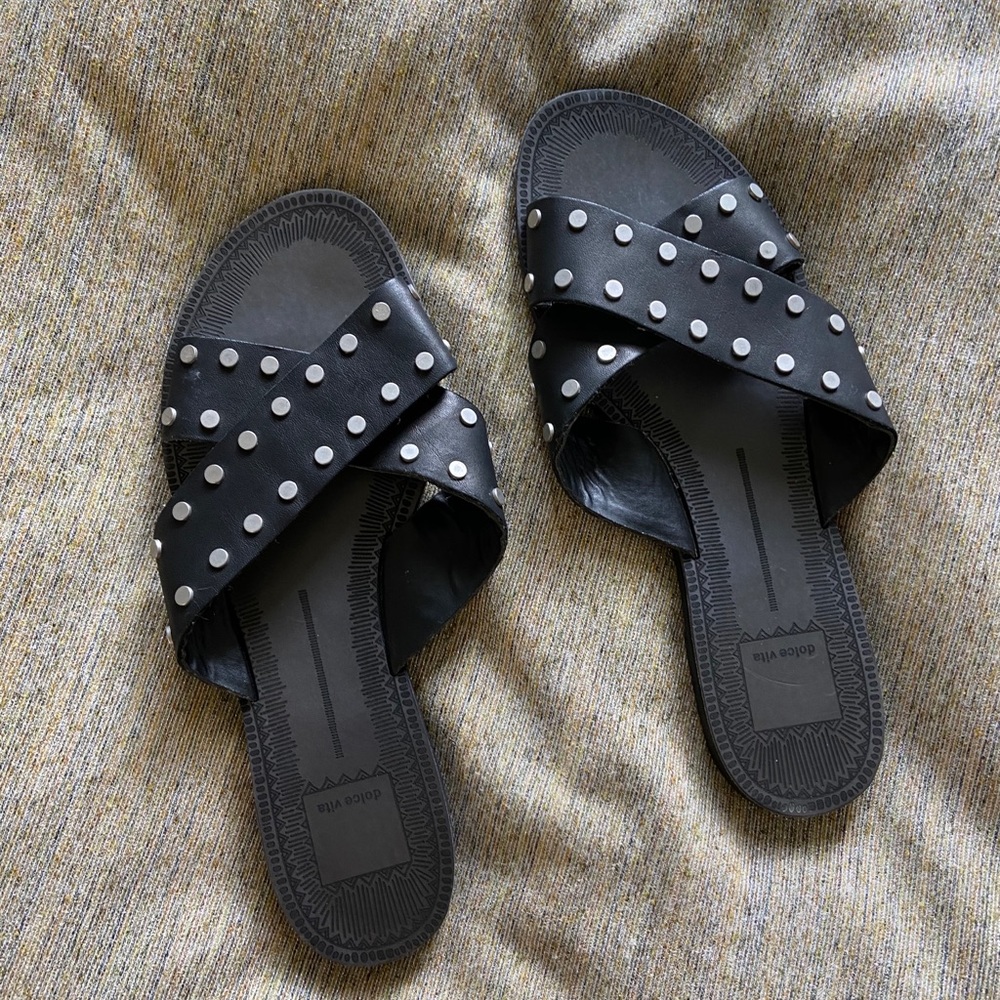 Dolce vita black sandals 8